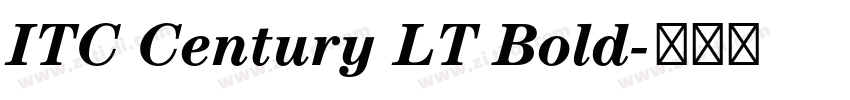 ITC Century LT Bold字体转换